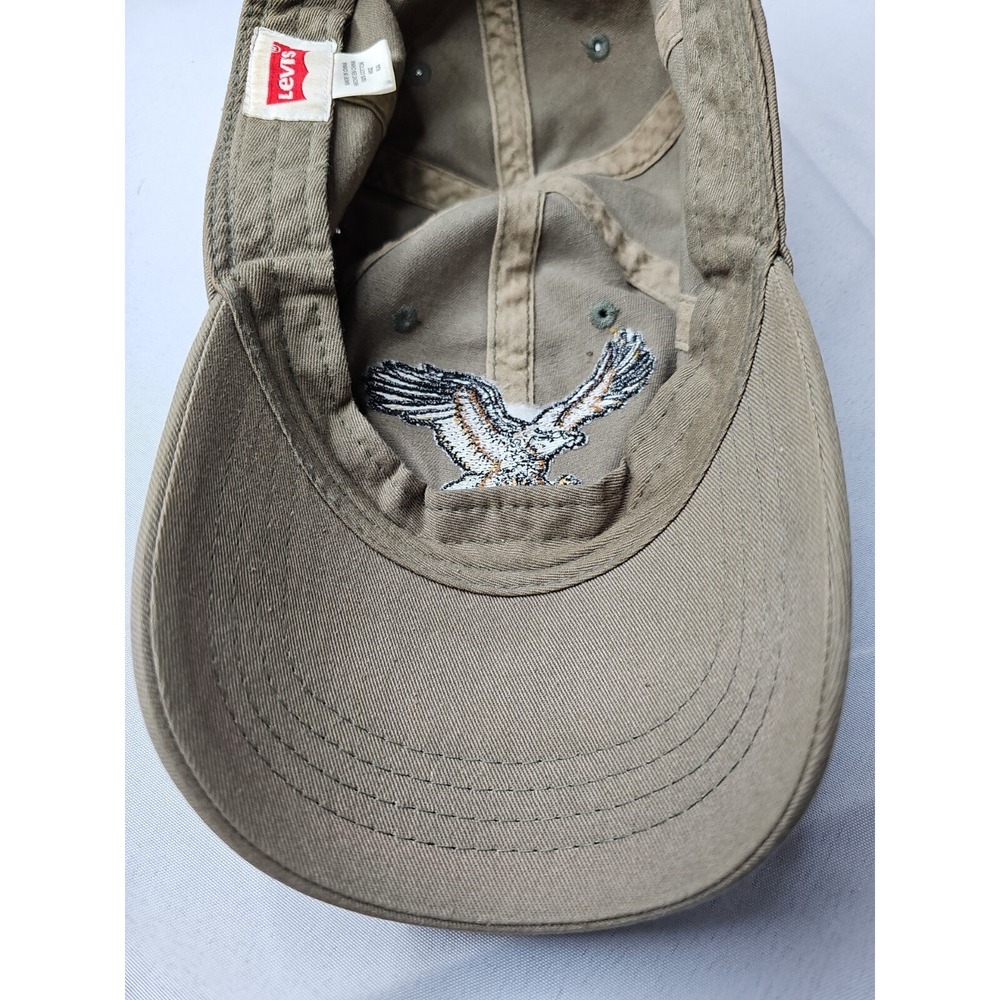 NEW Levi's Brand Eagle Snap Back Hat, Embroidered, VTG Never Worn - Picture 6 of 8